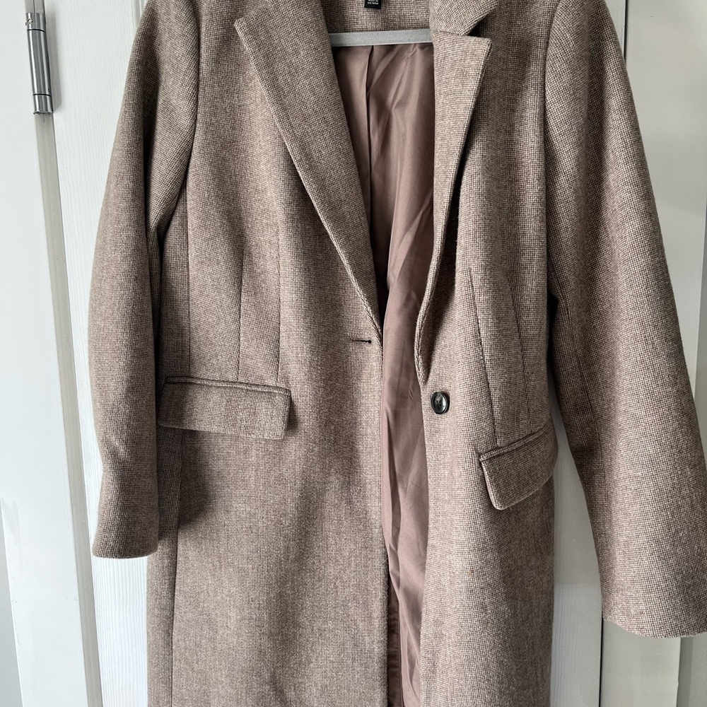 Ann Taylor Factory Tan Trench Coat Small